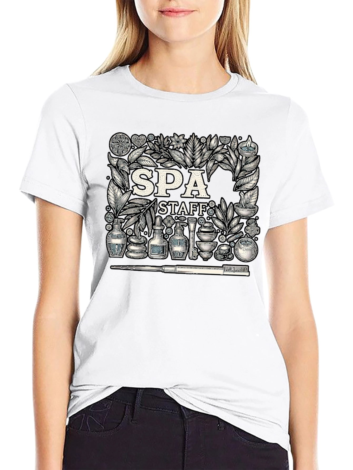 Spa Staff Graphic T-Shirt - Relax & Rejuvenate