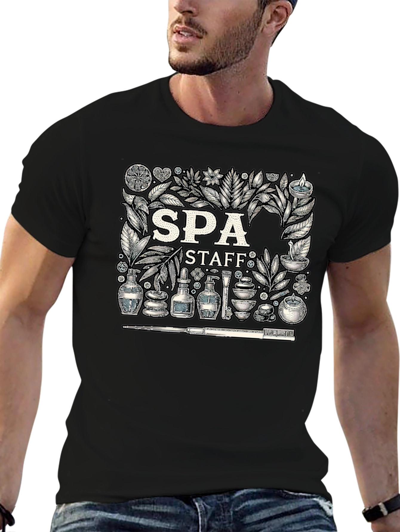 Spa Staff Graphic T-Shirt - Relax & Rejuvenate