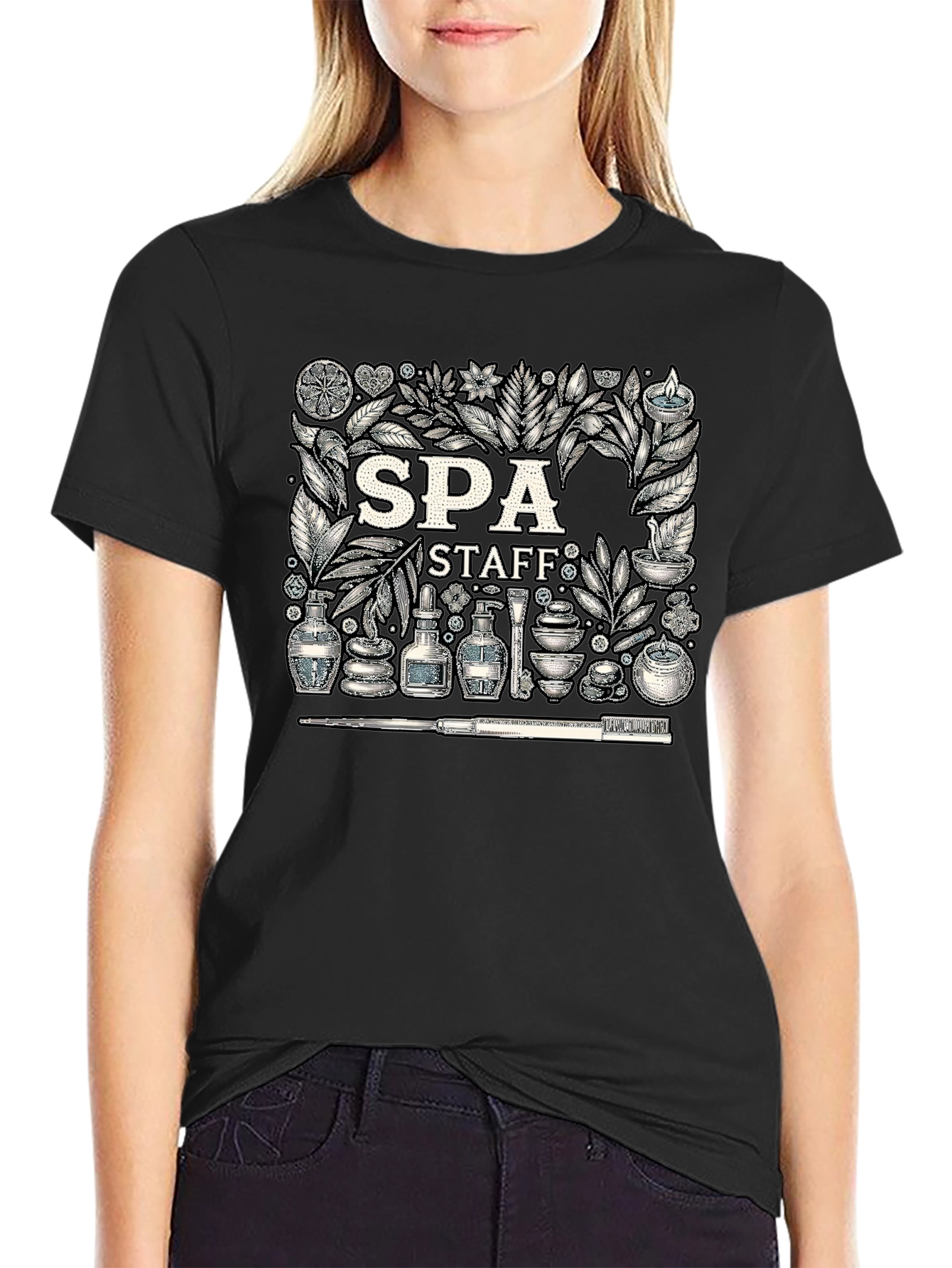 Spa Staff Graphic T-Shirt - Relax & Rejuvenate