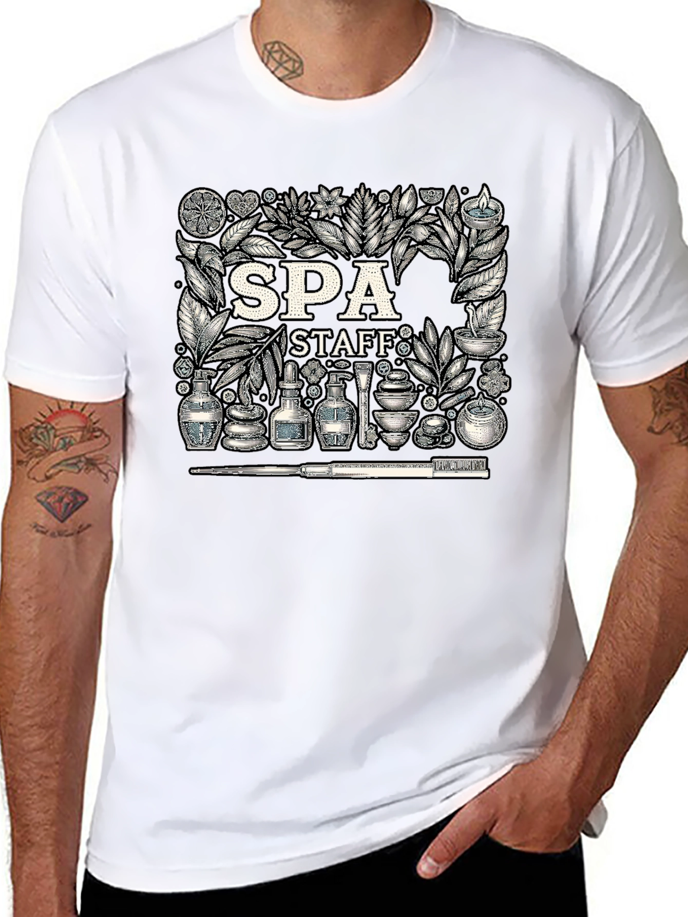 Spa Staff Graphic T-Shirt - Relax & Rejuvenate