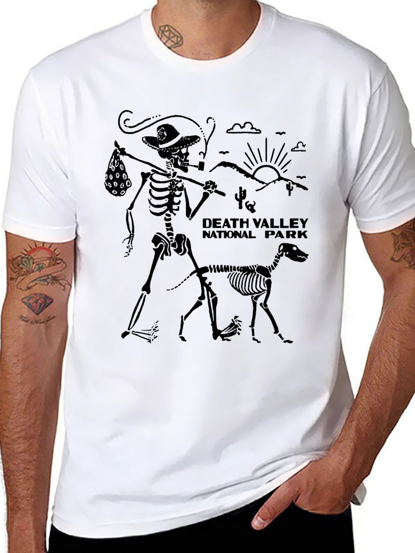Death Valley National Park Skeleton Graphic Tee