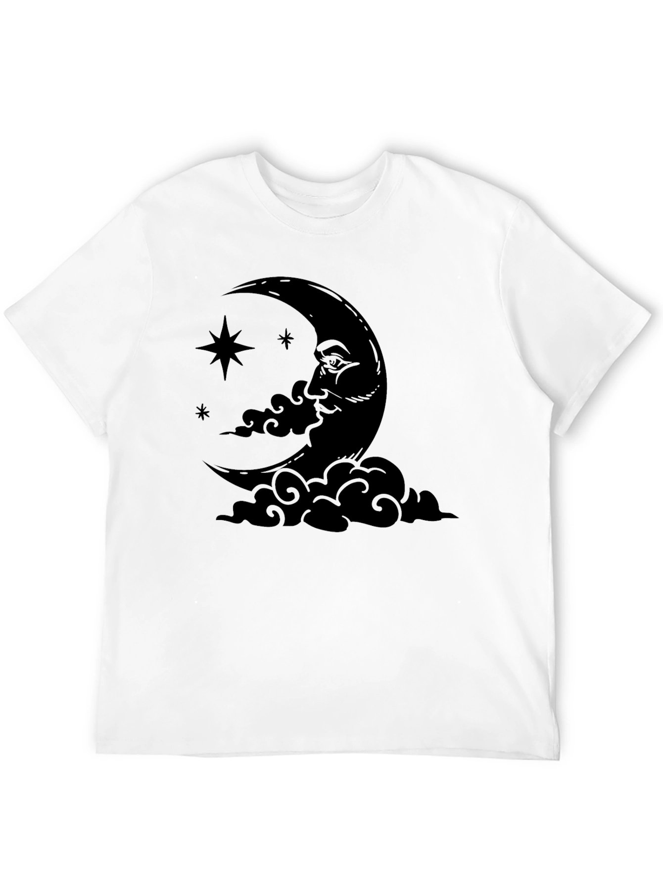 Crescent Moon Graphic Tee - Unisex Black T-Shirt