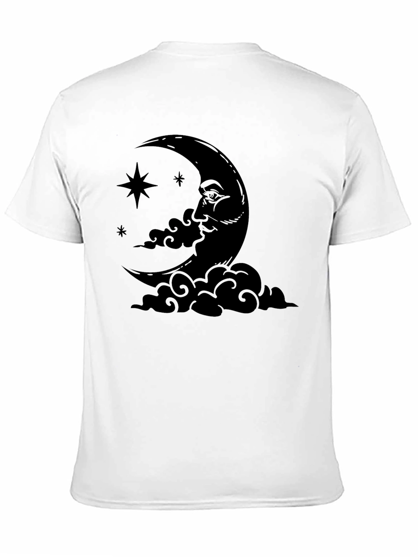 Crescent Moon Graphic Tee - Unisex Black T-Shirt