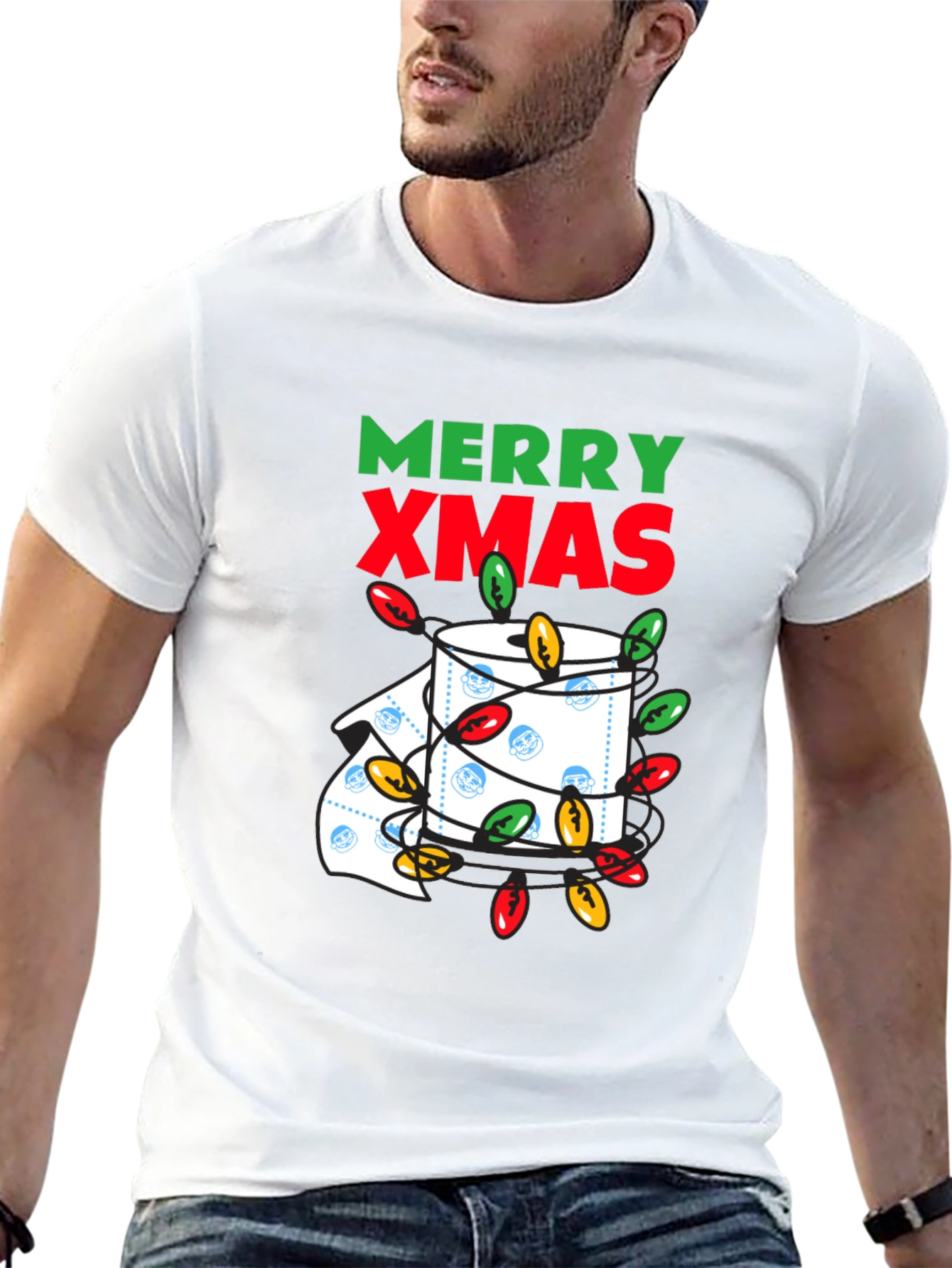 Merry Xmas Toilet Paper Roll Christmas T-Shirt