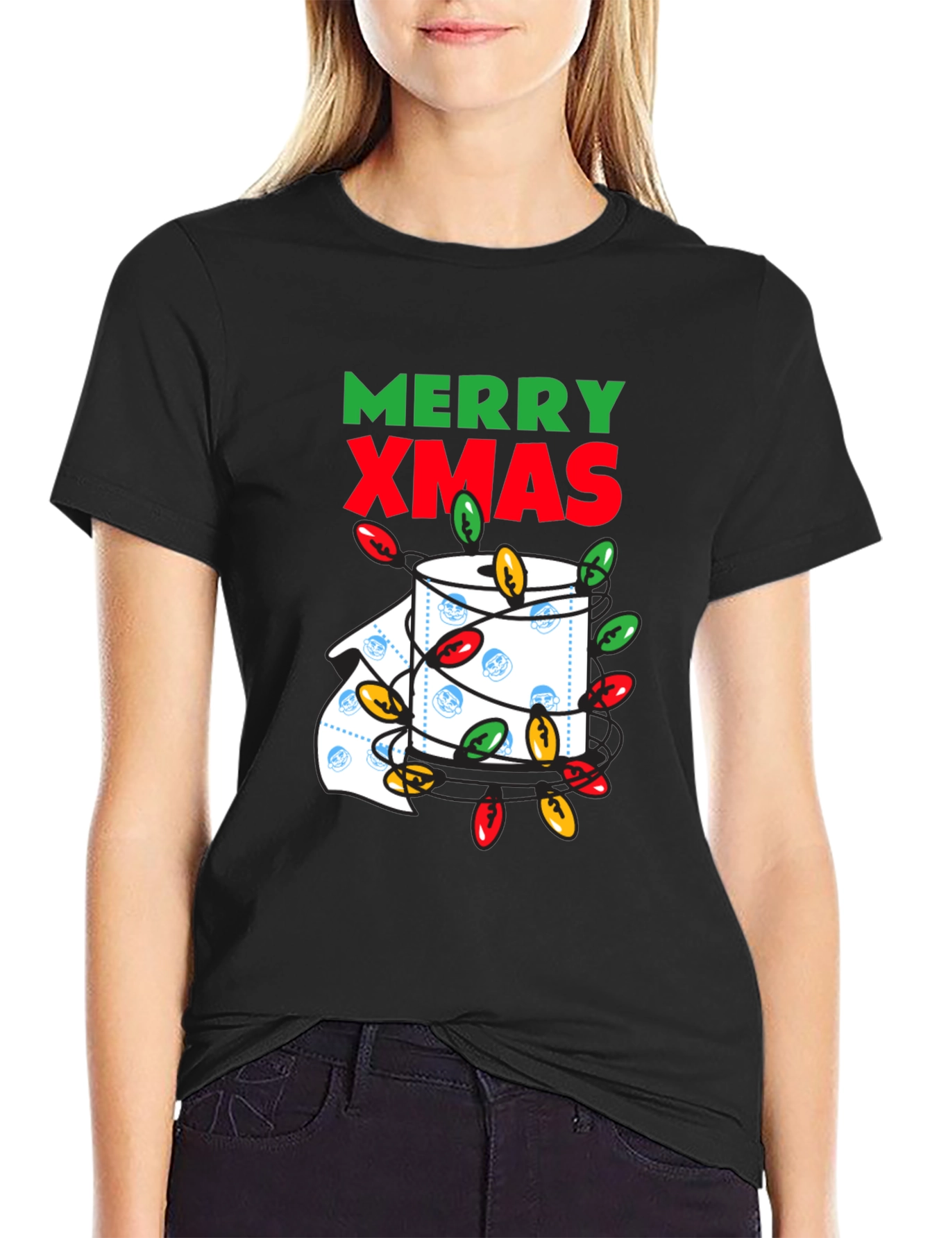 Merry Xmas Toilet Paper Roll Christmas T-Shirt