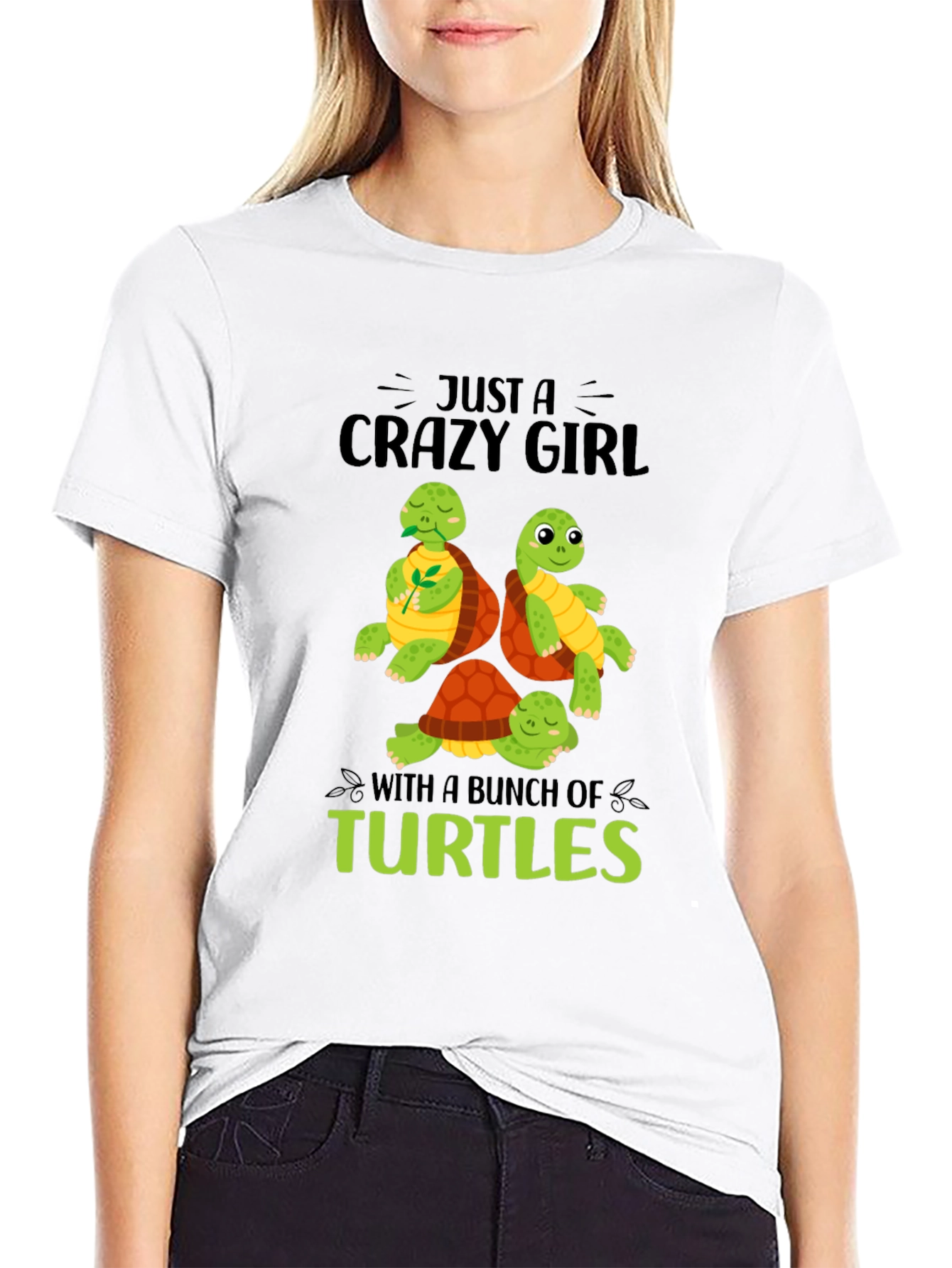 Crazy Turtle Girl T-Shirt