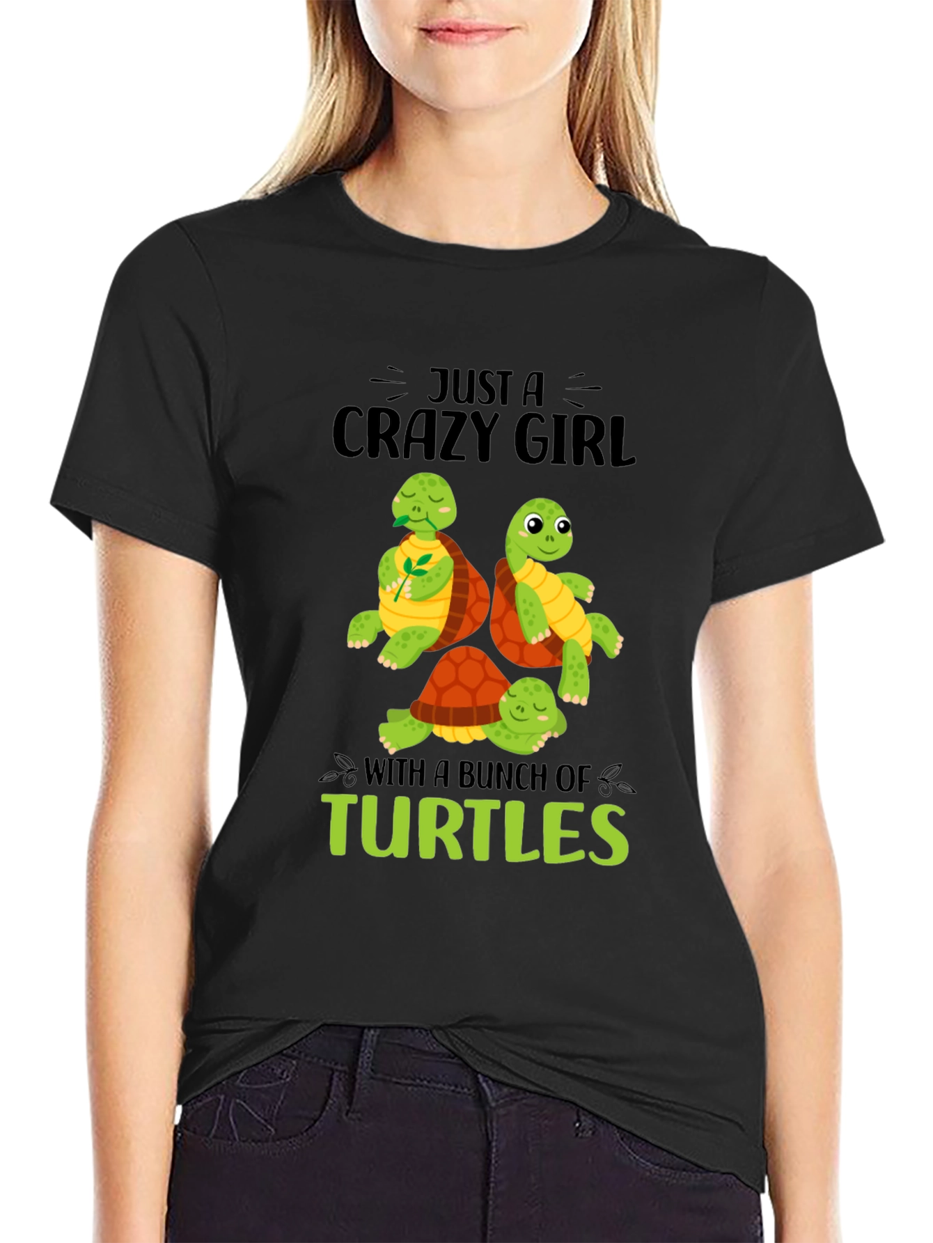 Crazy Turtle Girl T-Shirt