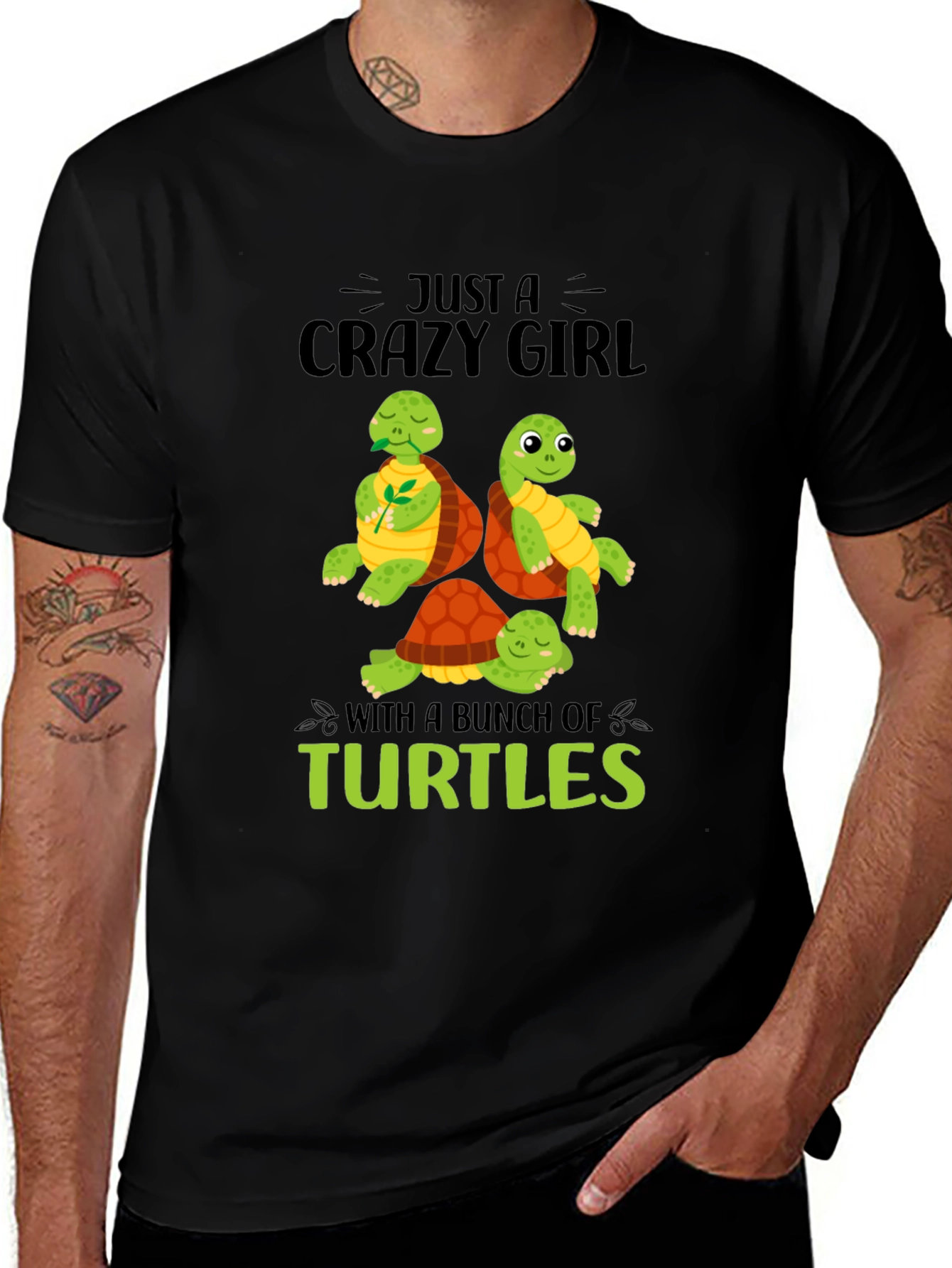 Crazy Turtle Girl T-Shirt