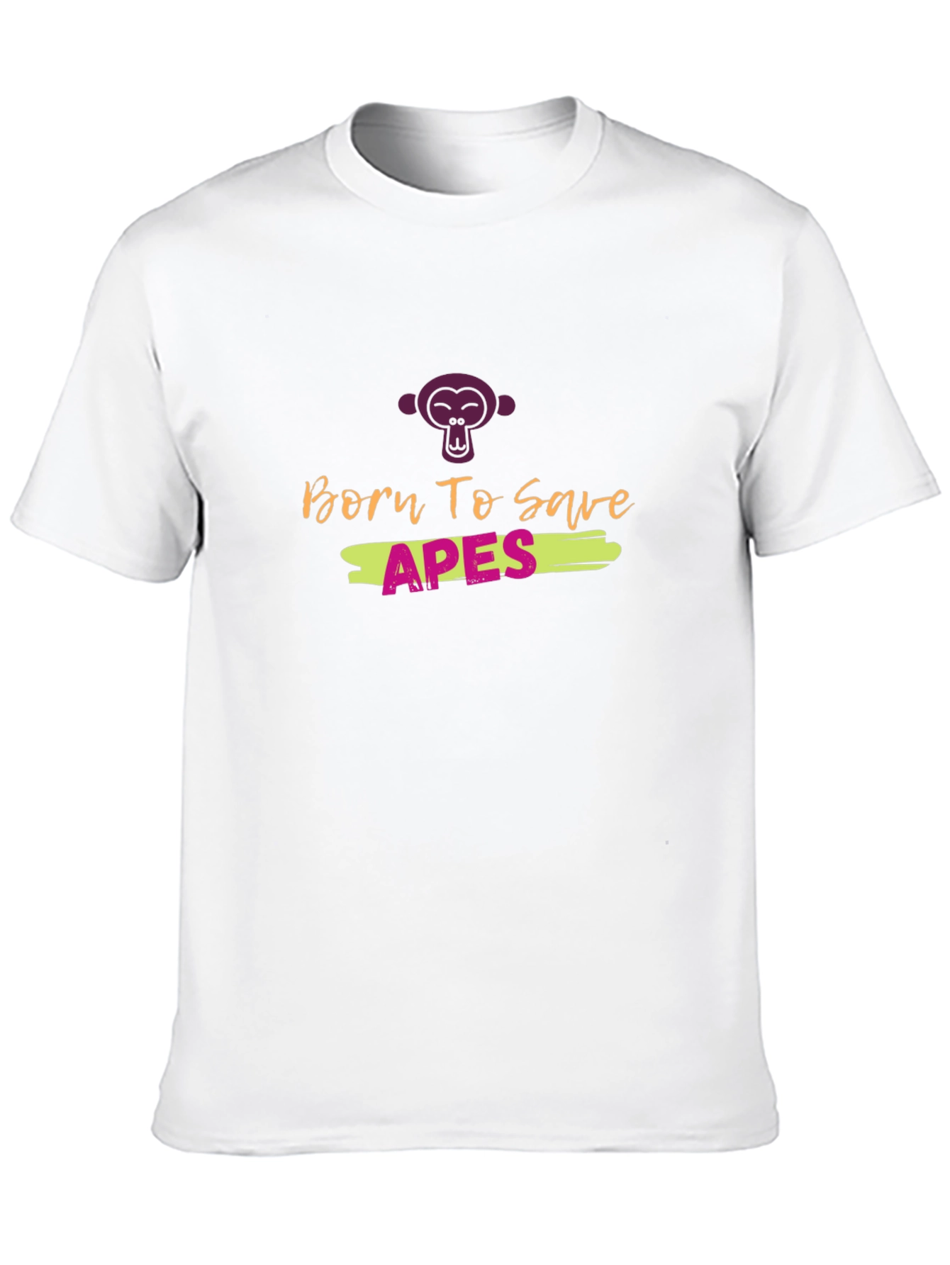 Born to Save Apes Graphic Tee - Black