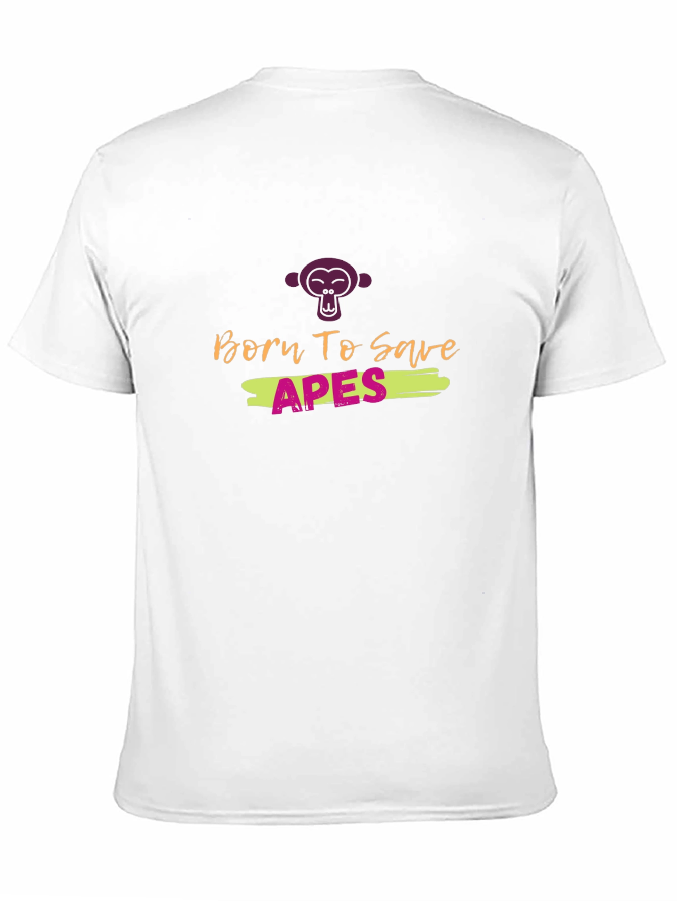 Born to Save Apes Graphic Tee - Black