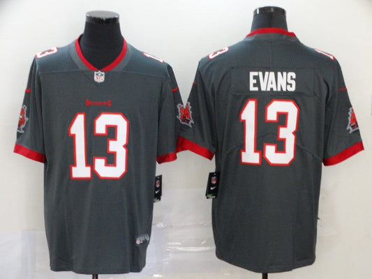 Men's Tampa Bay Buccaneers Mike Evans #13 Gray Game Jerseys