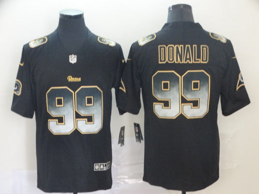 Men's Los Angeles Rams Aaron Donald #99 Black Alternate Game Jerseys
