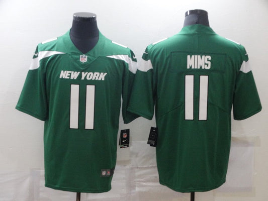 Men's New York Jets Denzel Mims #11 Green Game Jerseys