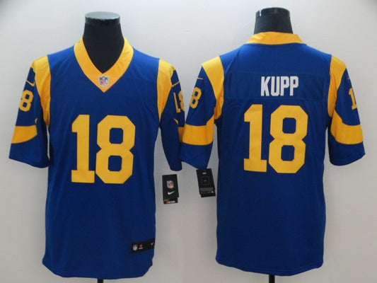 Men's Los Angeles Rams Cooper Kupp #18 Blue Game Jerseys