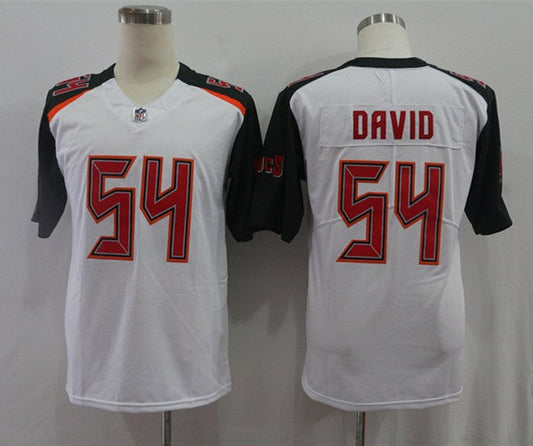 Men's Tampa Bay Buccaneers Lavonte David #54 White Game Jerseys