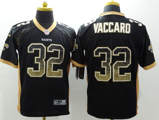 Men's New Orleans Saints Kenny Vaccaro #32 Black Game Jerseys