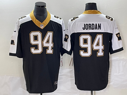 Men's New Orleans Saints Cameron Jordan #94 Black Vapor F.U.S.E. Limited Jerseys