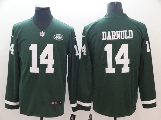Men's New York Jets Sam Darnold #14 Green Game Jerseys