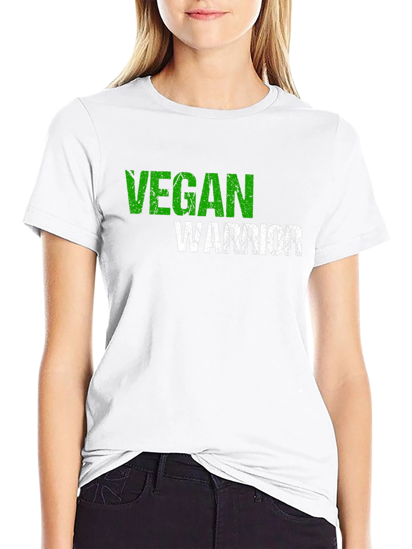 Vegan Warrior Graphic Tee - Black