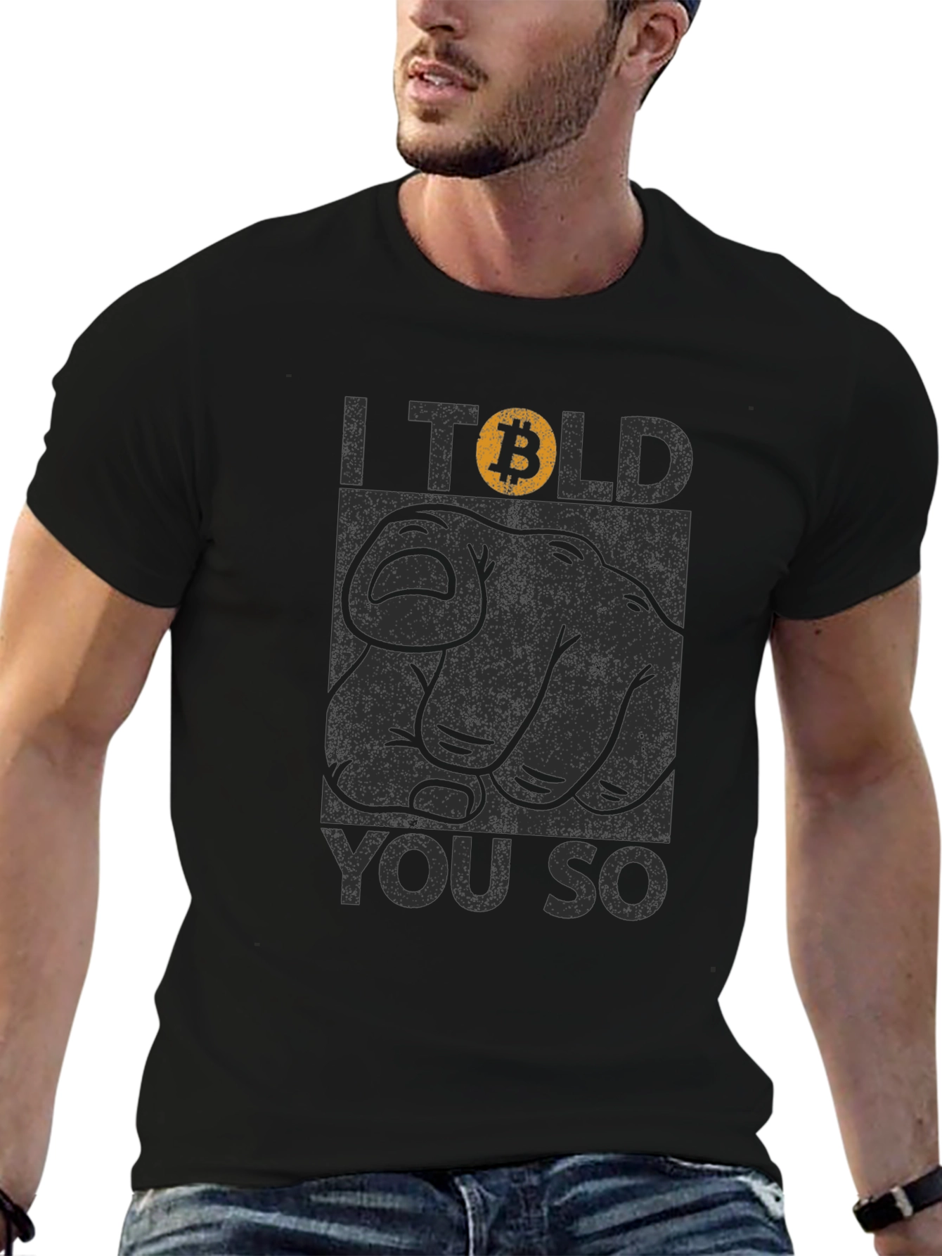 Bitcoin I Told You So Black T-Shirt