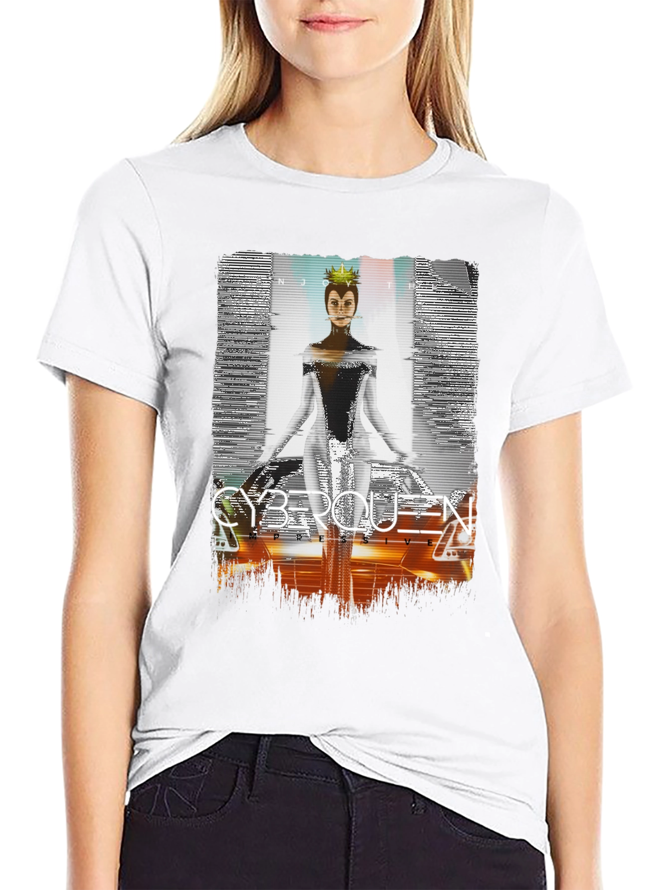 Cyberqueen Graphic T-Shirt - Modern Streetwear