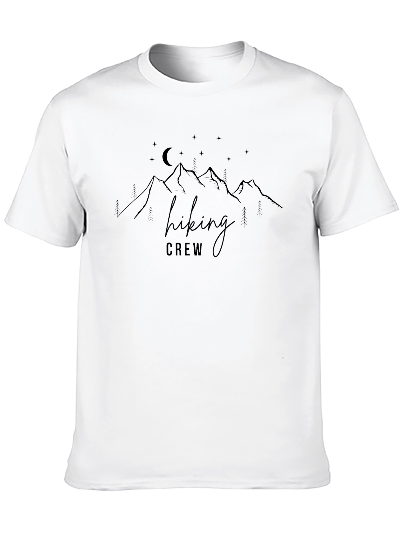 Hiking Crew Graphic Tee - Mountain Adventure Shirt