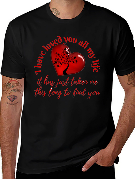 Heart Tree Black T-Shirt - Love Saying