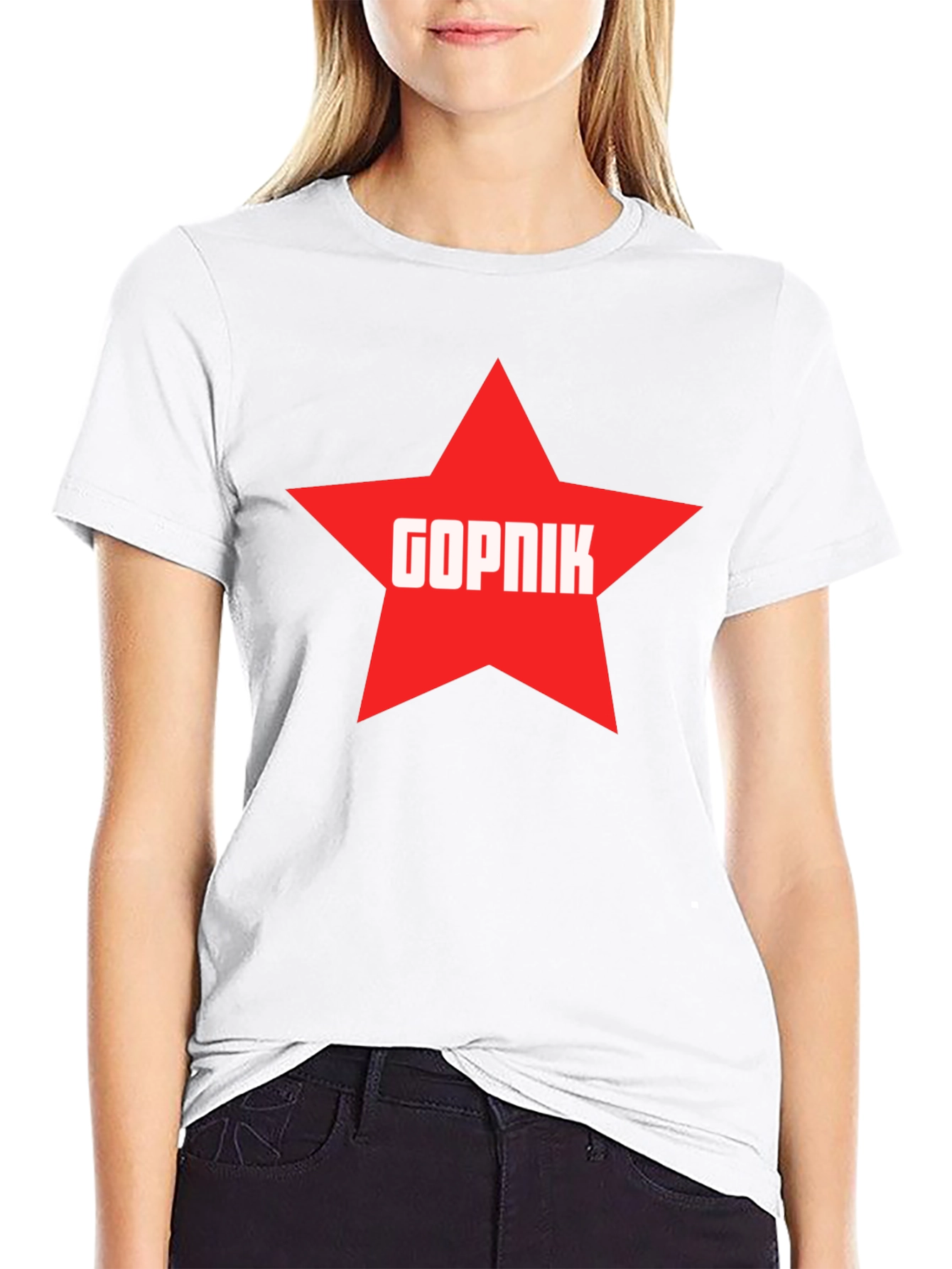 Gopnik Star T-Shirt - Black