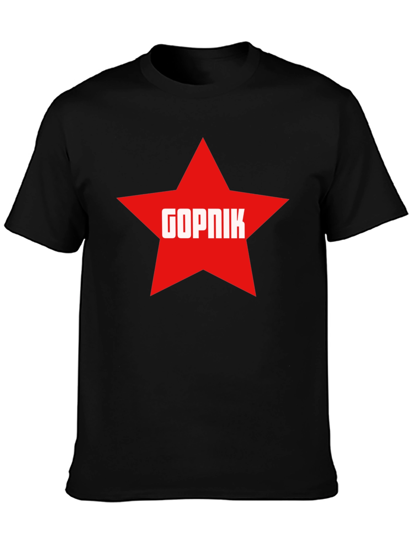 Gopnik Star T-Shirt - Black