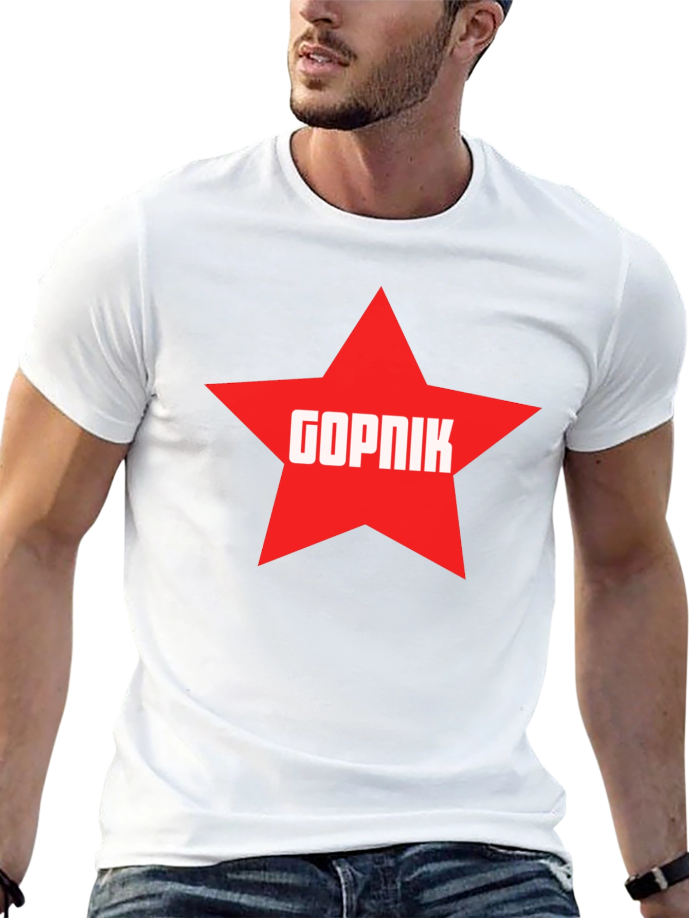 Gopnik Star T-Shirt - Black