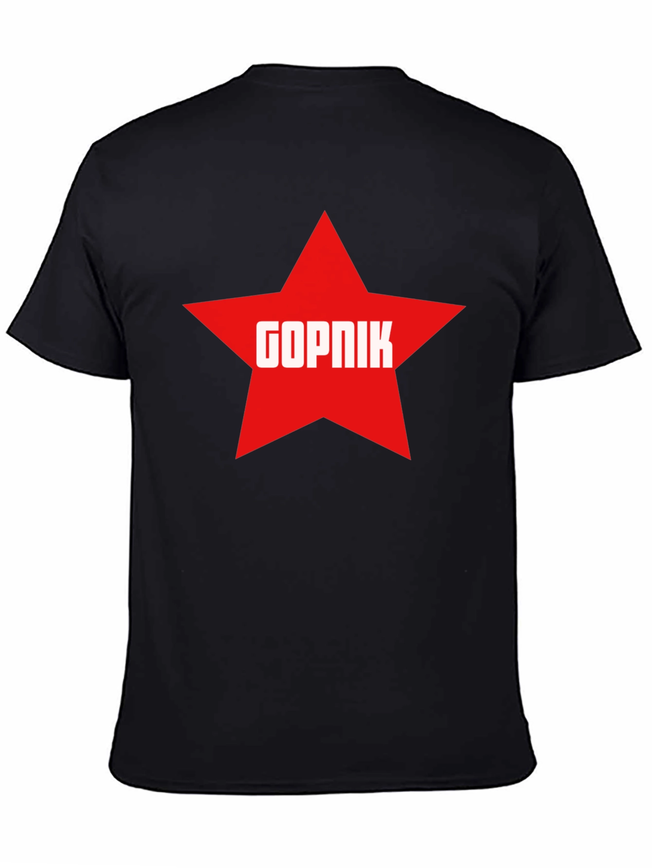 Gopnik Star T-Shirt - Black