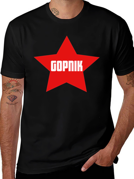 Gopnik Star T-Shirt - Black
