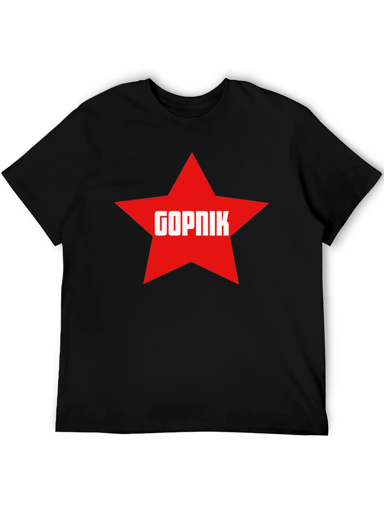 Gopnik Star T-Shirt - Black