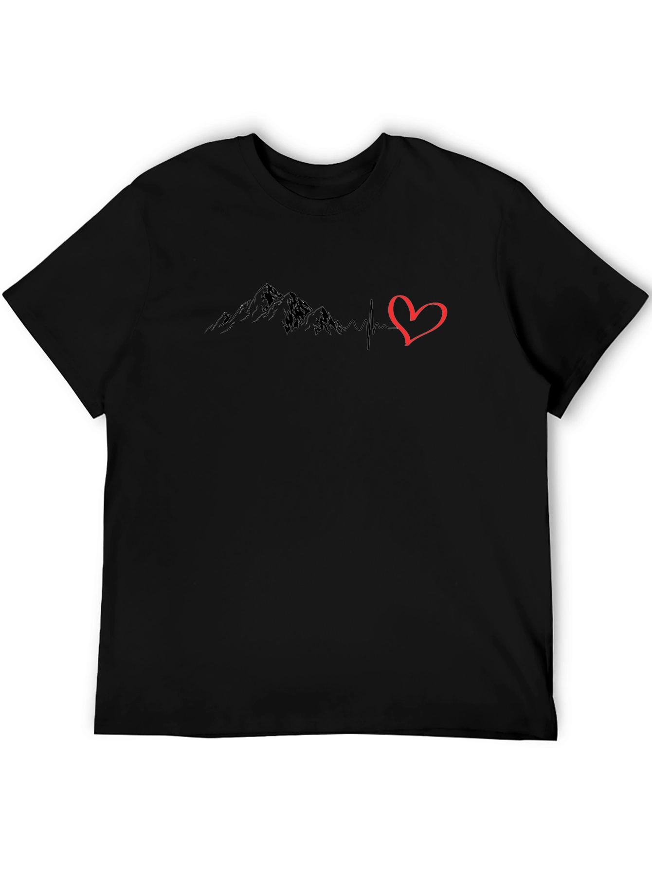 Mountain Heartbeat Graphic T-Shirt - Adventure Ready!