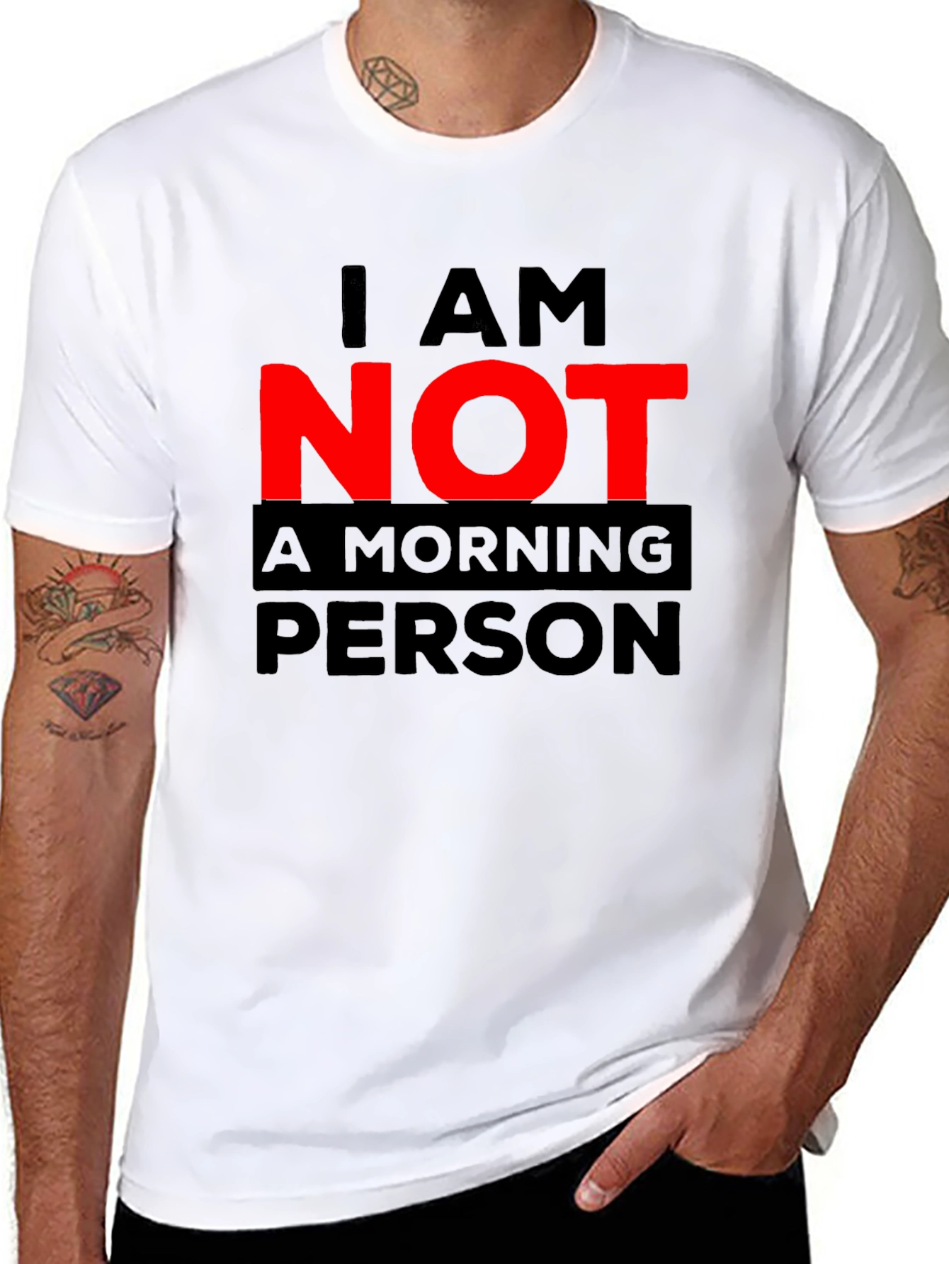 I AM NOT A MORNING PERSON Graphic Tee