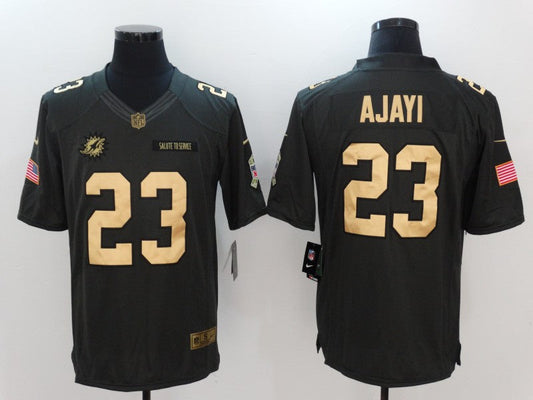 Men's Miami Dolphins Jay Ajayi #23 Black Game Jerseys