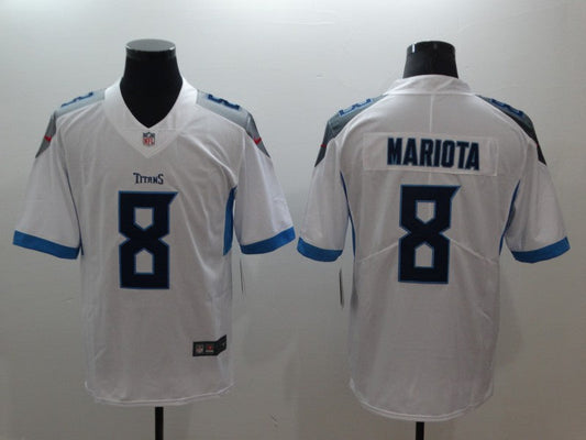 Men's Tennessee Titans Marcus Mariota #8 White Game Player Jerseys