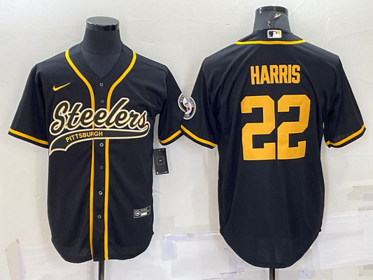 Men's Pittsburgh Steelers Najee Harris #22 Black Vapor F.U.S.E. Limited Jerseys