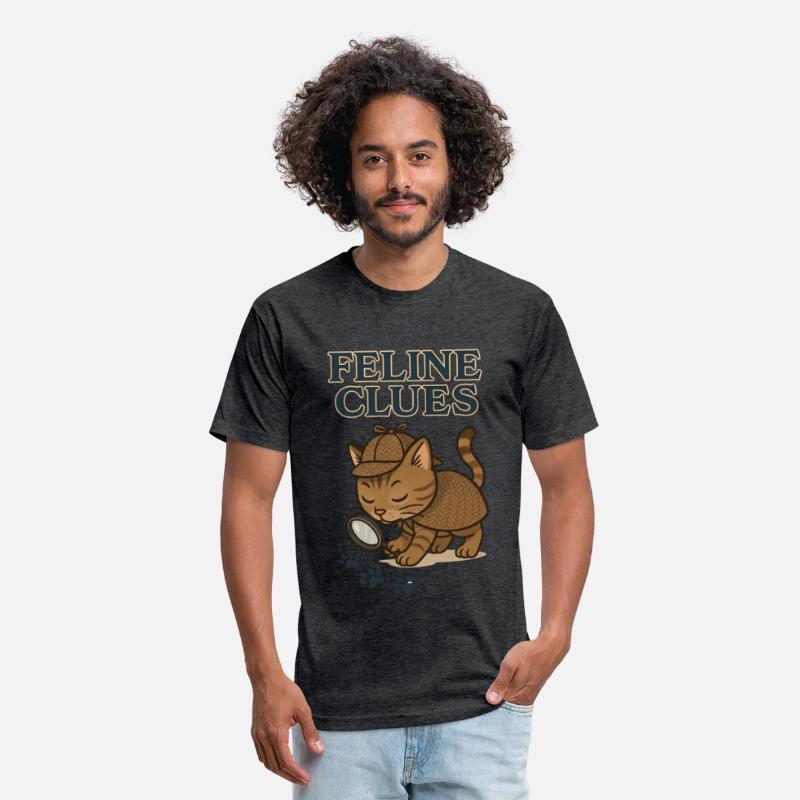 Feline Clues Detective Cat Illustration