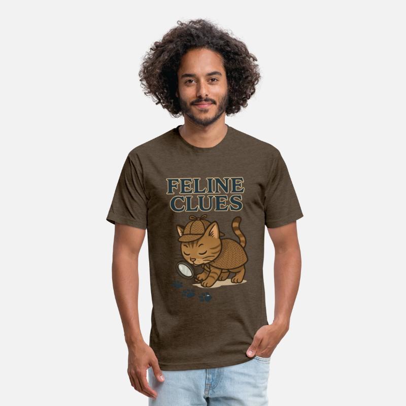 Feline Clues Detective Cat Illustration