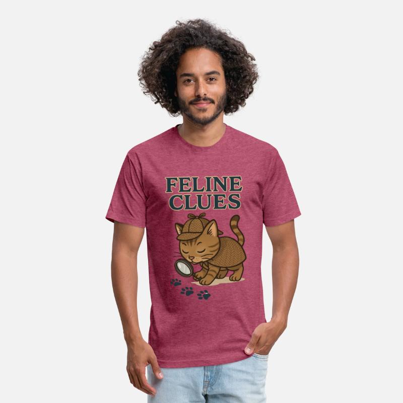 Feline Clues Detective Cat Illustration