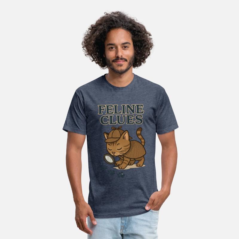 Feline Clues Detective Cat Illustration