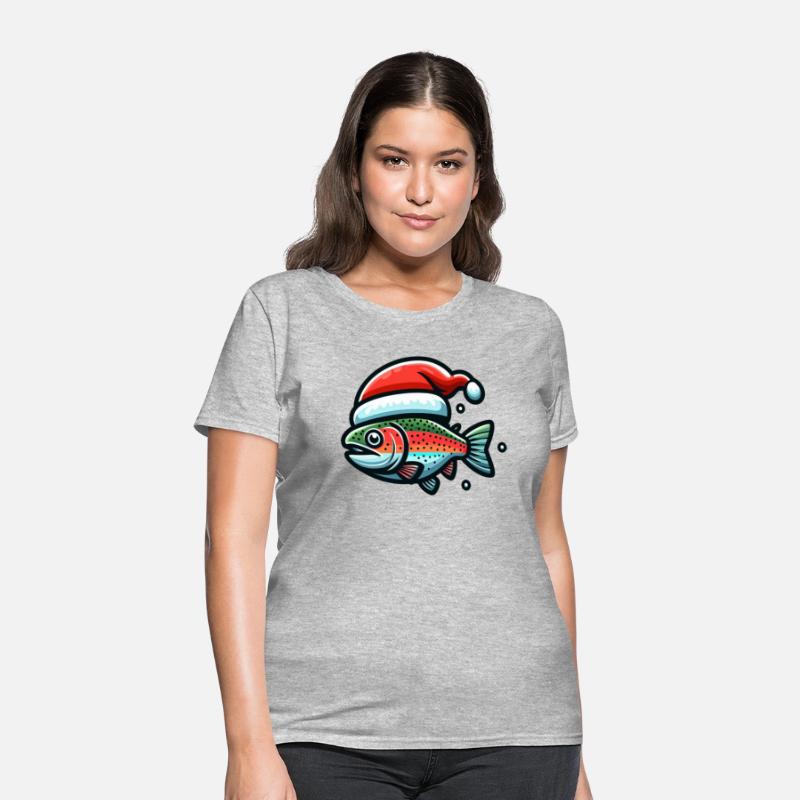 Festive Rainbow Trout Holiday Art 2
