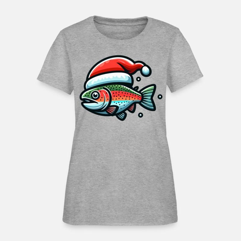 Festive Rainbow Trout Holiday Art 2