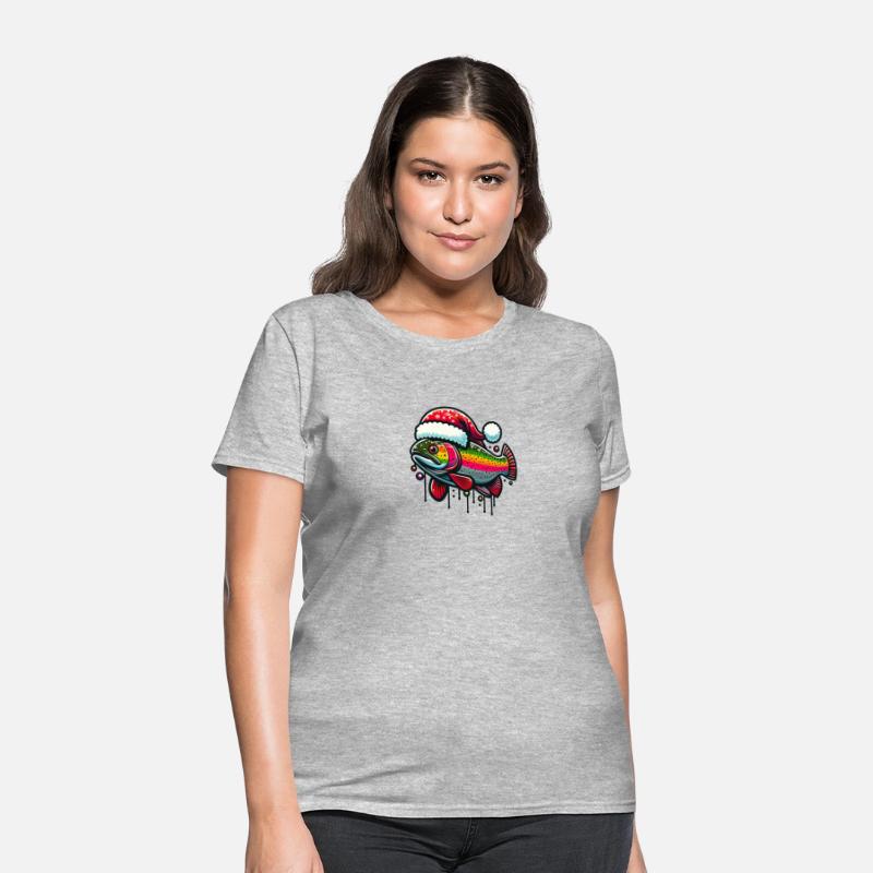 Festive Rainbow Trout Holiday Art 5