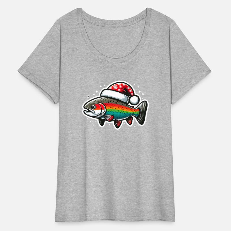 Festive Rainbow Trout Holiday Art 6