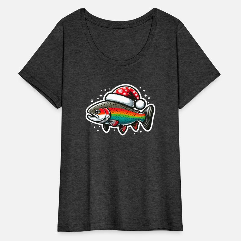 Festive Rainbow Trout Holiday Art 6
