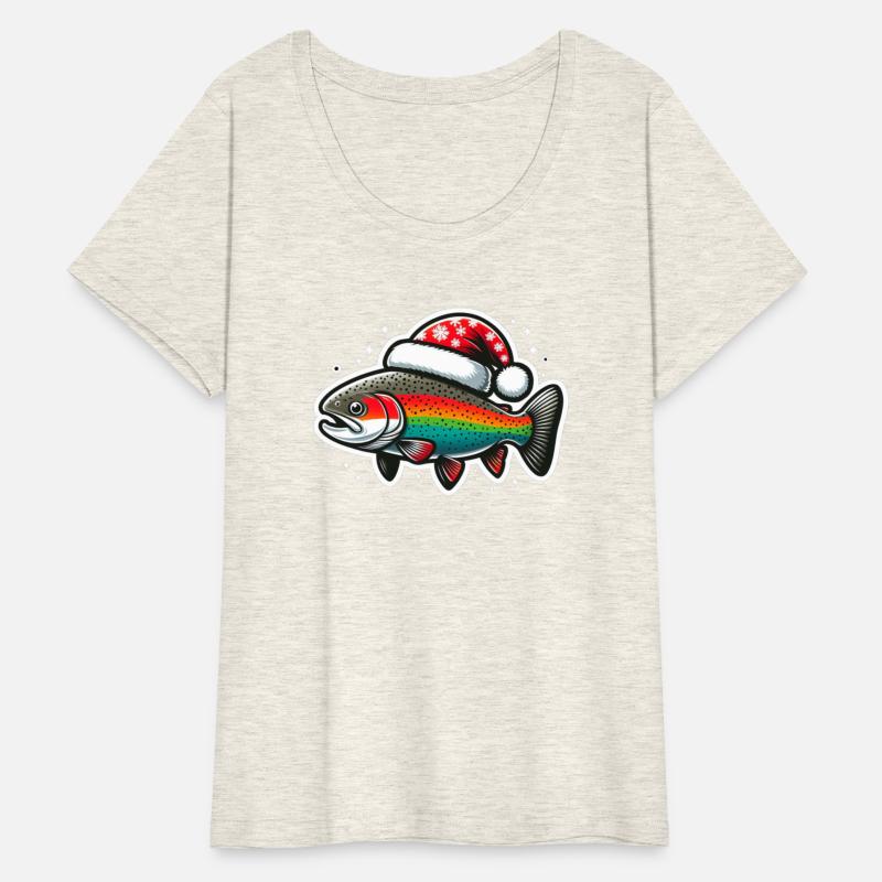 Festive Rainbow Trout Holiday Art 6
