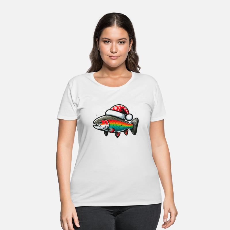 Festive Rainbow Trout Holiday Art 6