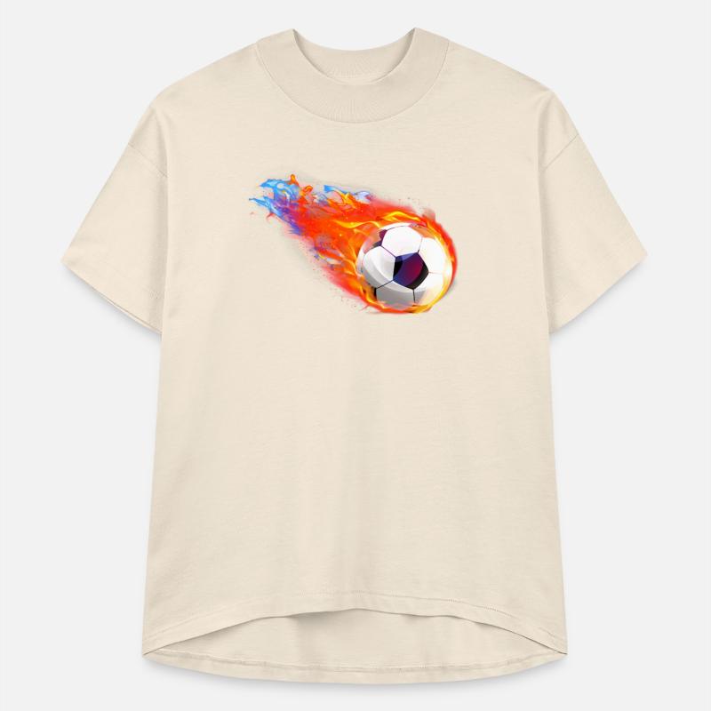 Fiery Speed Soccer Ball Design